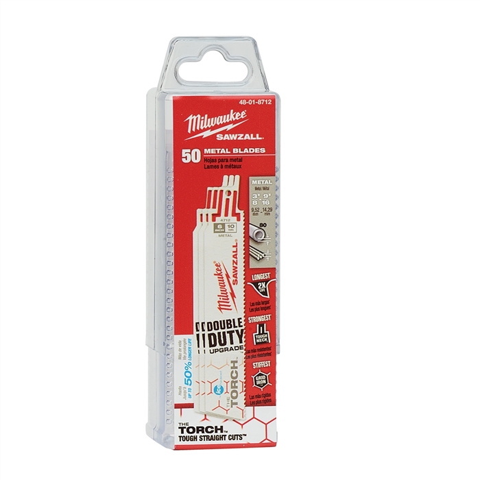 Milwaukee 48-01-87126" 10 Tpi The Torch Ice Hardened Sawzall Blades (5