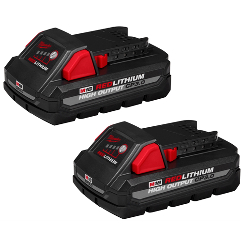 Milwaukee 48-11-1837M18 REDLITH HIGH OUTPUT CP3.0 BATT 2-PK