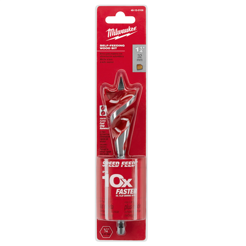 Milwaukee 48-13-0108Speed Feed Wood Bit 1-1/4" X 6"