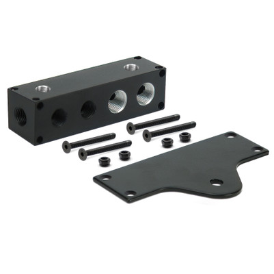 VIAIR 8-Port Billet Manifold with 1/8 BSPT 1/4 NPT and 3/8 NPT Ports (92828)