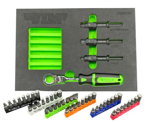 VIM Tools 52 Pc. Shake 2 Break Kit with Impact Bits (S2BK100K)