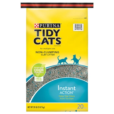 Instant Odor Control Cat Litter - 20 Lb Non-clumping Safe Formula