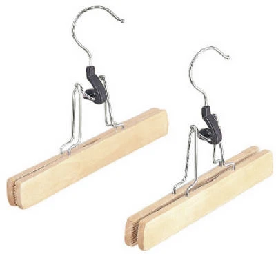Natural Wood Slacks Hangers, 2-pk.