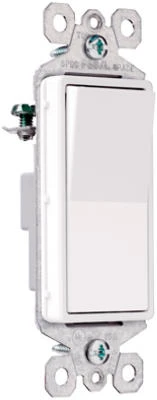 Pass & Seymour Lighted Decor Light Switch, 1-pole, 15a, Ivory, Model Tm870islcc10