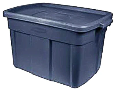 Roughneck 14-gallon Dark Indigo Storage Tote – Durable & Stackable