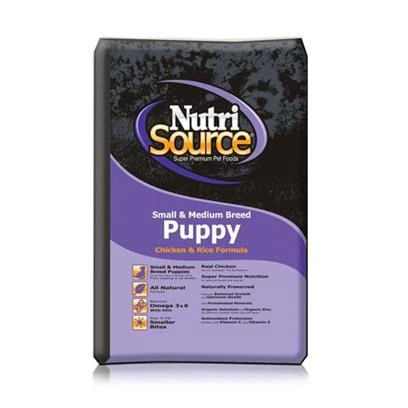 Small & Medium Breed Puppy Dry Dog Food, Chicken & Rice, 18 Lb Bag
