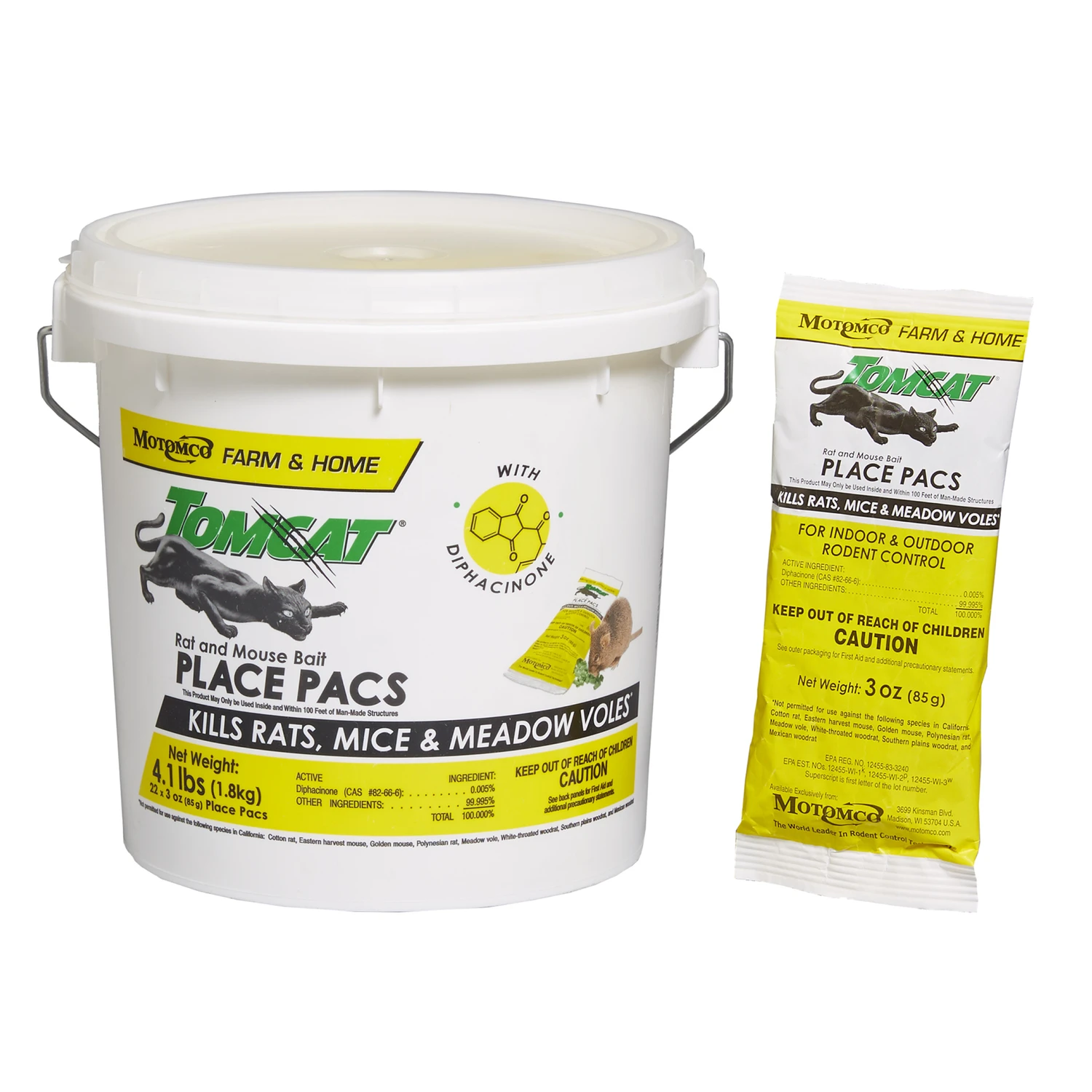 Rat & Mouse Bait, 3-oz. Packs, 22-ct.