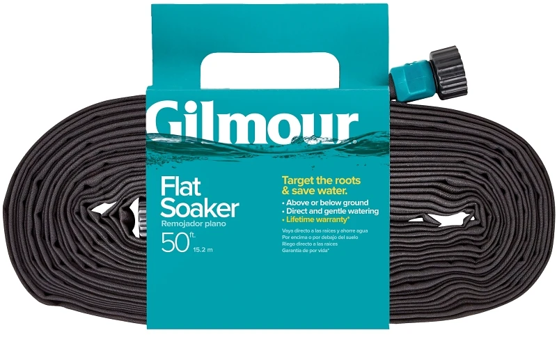 50 Ft Flat Soaker Hose – Root Zone Irrigation For Garden Beds