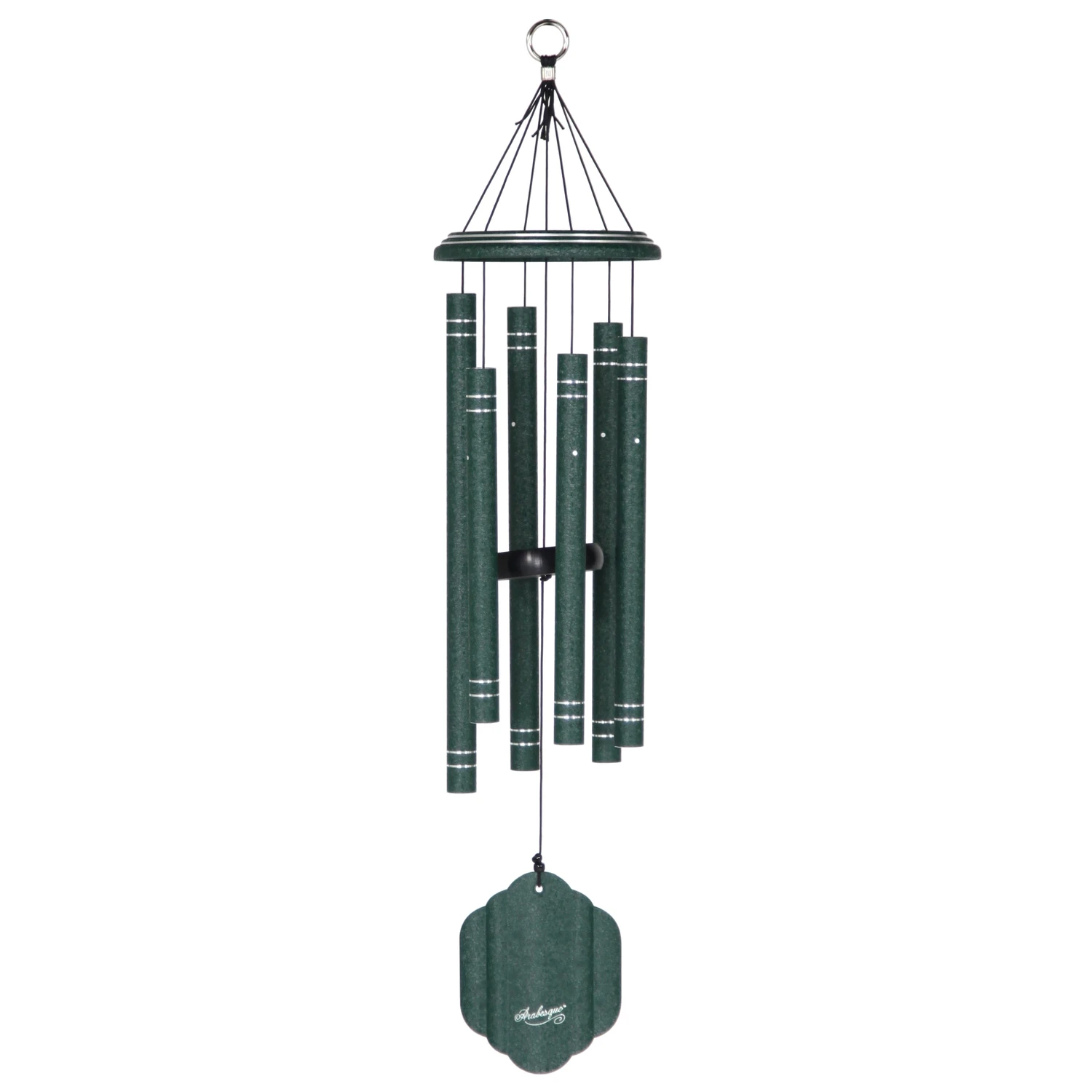 Emerald Aluminum 32 In. Wind Chime - Elegant Outdoor Decor