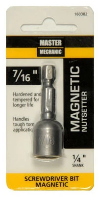 Magnetic Nut Setter And Universal Power Rake, 2-1/2 & 7/16-in. Sizes