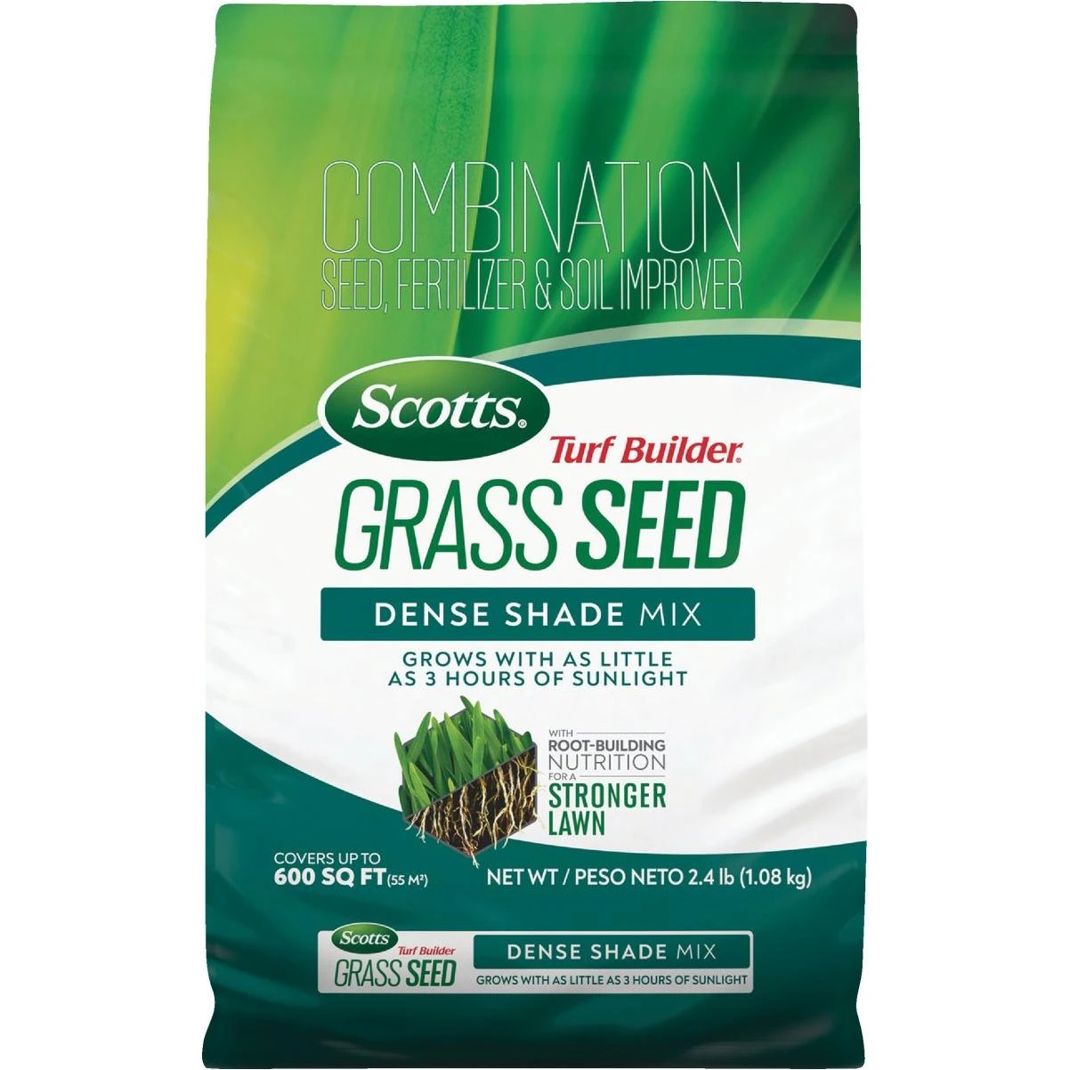 Turf Builder 2.4 Lb. Dense Shade Mix Grass Seed With Fertilizer And Soil Improver