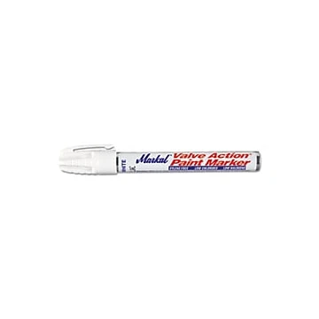 Valve Action Paint Marker 96820, Medium Size, White Color, 1/8 Inch Tip