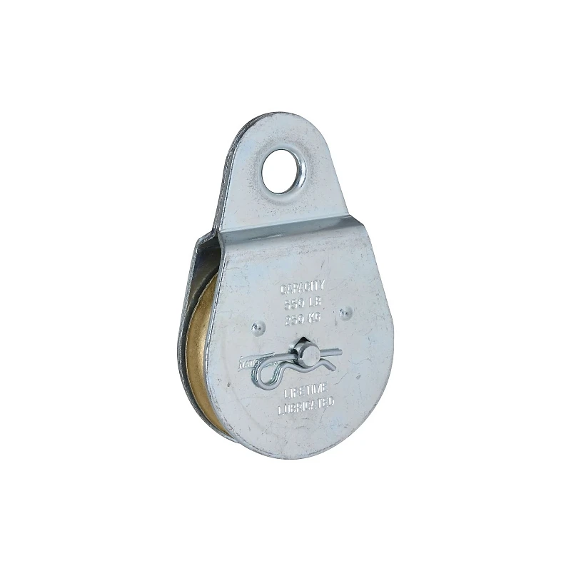 2.5-inch Fixed-eye Steel Pulley With Zinc Finish – 650 Lb Swl