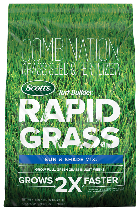 Turf Builder Rapid Grass Sun & Shade Mix, 5.6 Lbs.