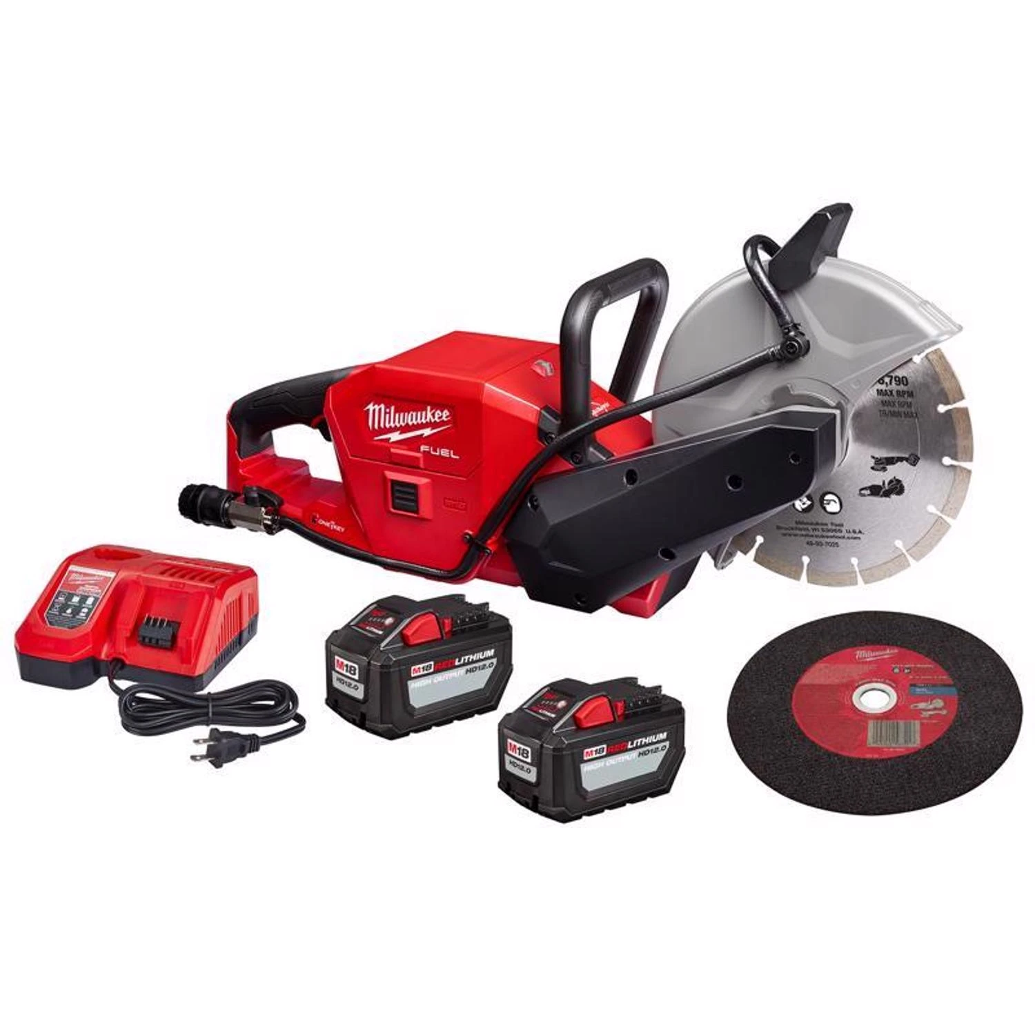 M18 Fuel 9 In. Cordless Brushless Cut-off Saw Kit With Battery & Charger