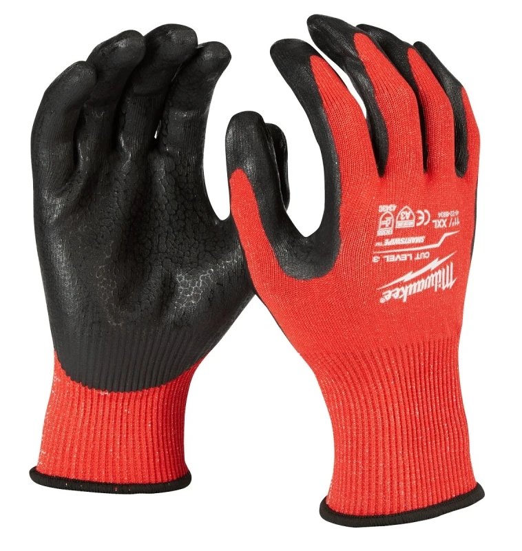Unisex Medium Cut Level 3 Nitrile Dipped Work Gloves - Model 48-73-8631