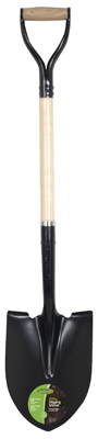 Round-point Shovel With 29-inch Metal D-handle And Poly D-grip