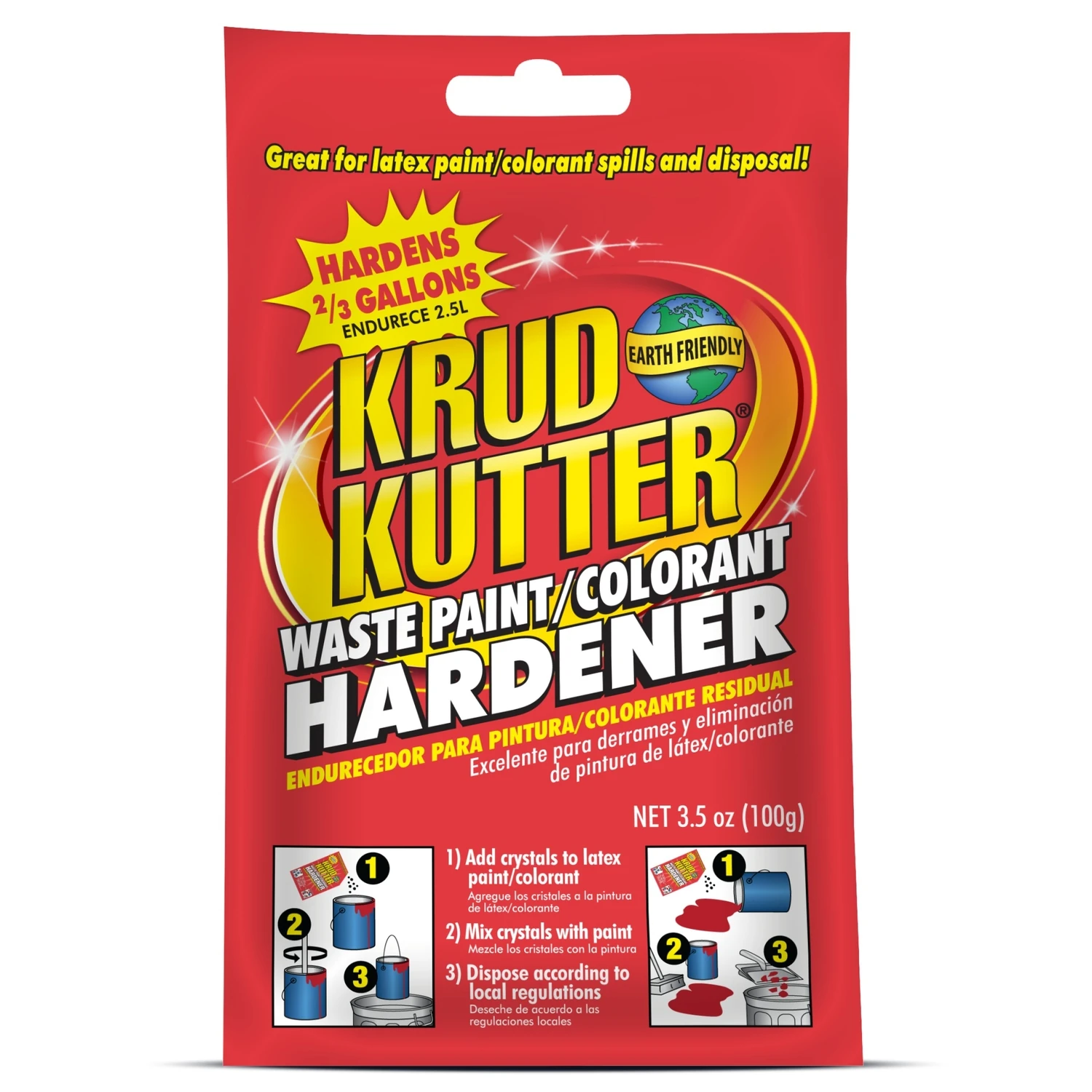 3.5 Oz Liquid Paint Hardener For Safe Disposal Of Latex Paint