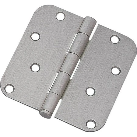 Bh-102sn3l Radius Corner Door Hinge 3.5 X 3.5 Inch Satin Nickel