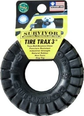 Usa Tire Trax Dog Toy - 3 Inch Durable Chew Toy For Dogs