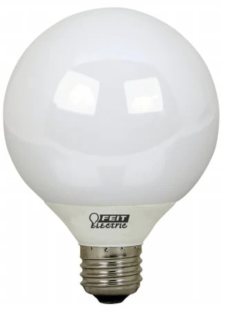 Feit 6183818 15 Watt Screw N Globe Compact Fluorescent Bulb Soft - White