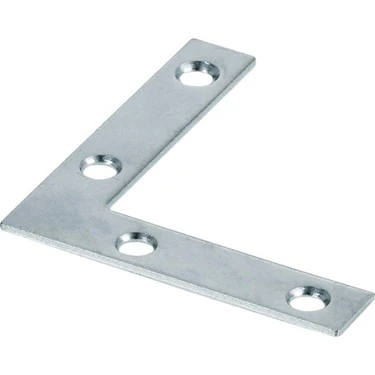 2-1/2" X 1/2" Zinc Plated Flat Corner Iron Mending Plates - Model 851086
