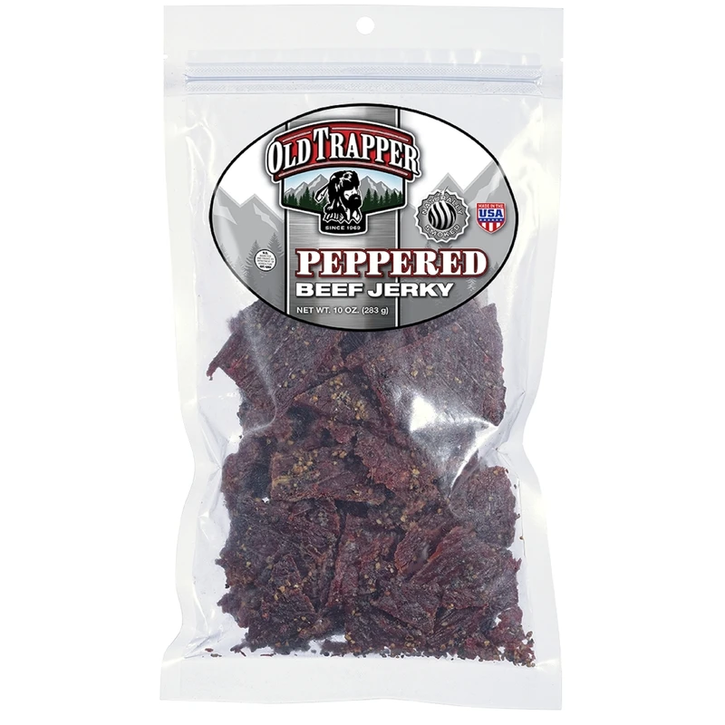Peppered Beef Jerky — 10 Oz Smoky, Tender High-protein Snack