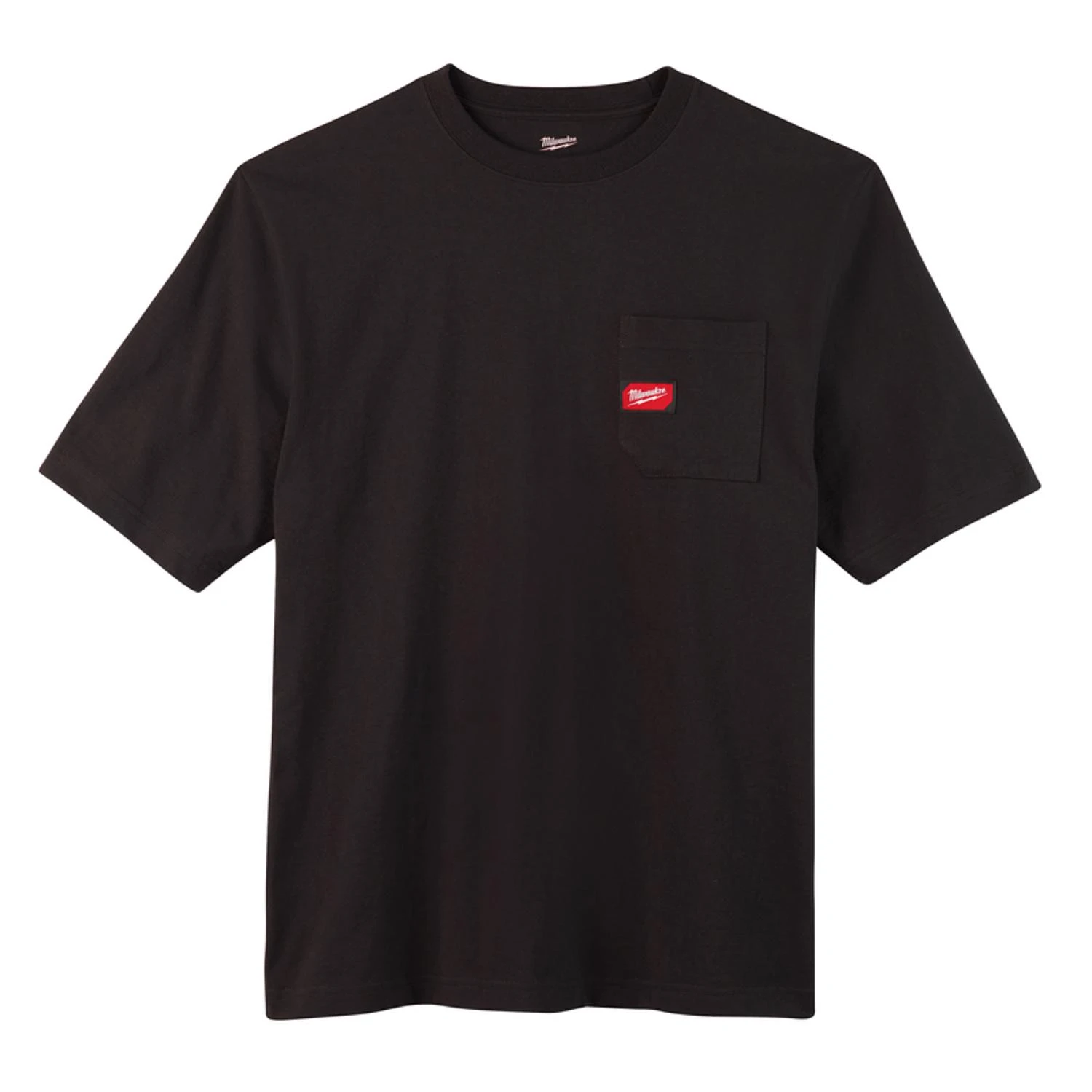 Xl Black Heavy-duty Short Sleeve Pocket T-shirt - 601b-xl