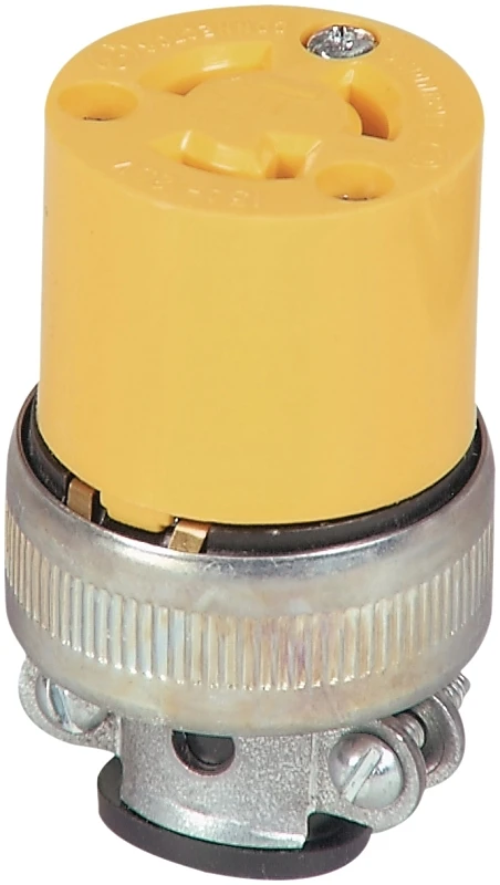 2493 2-pole 3-wire Locking Cord Connector - 125v 15a