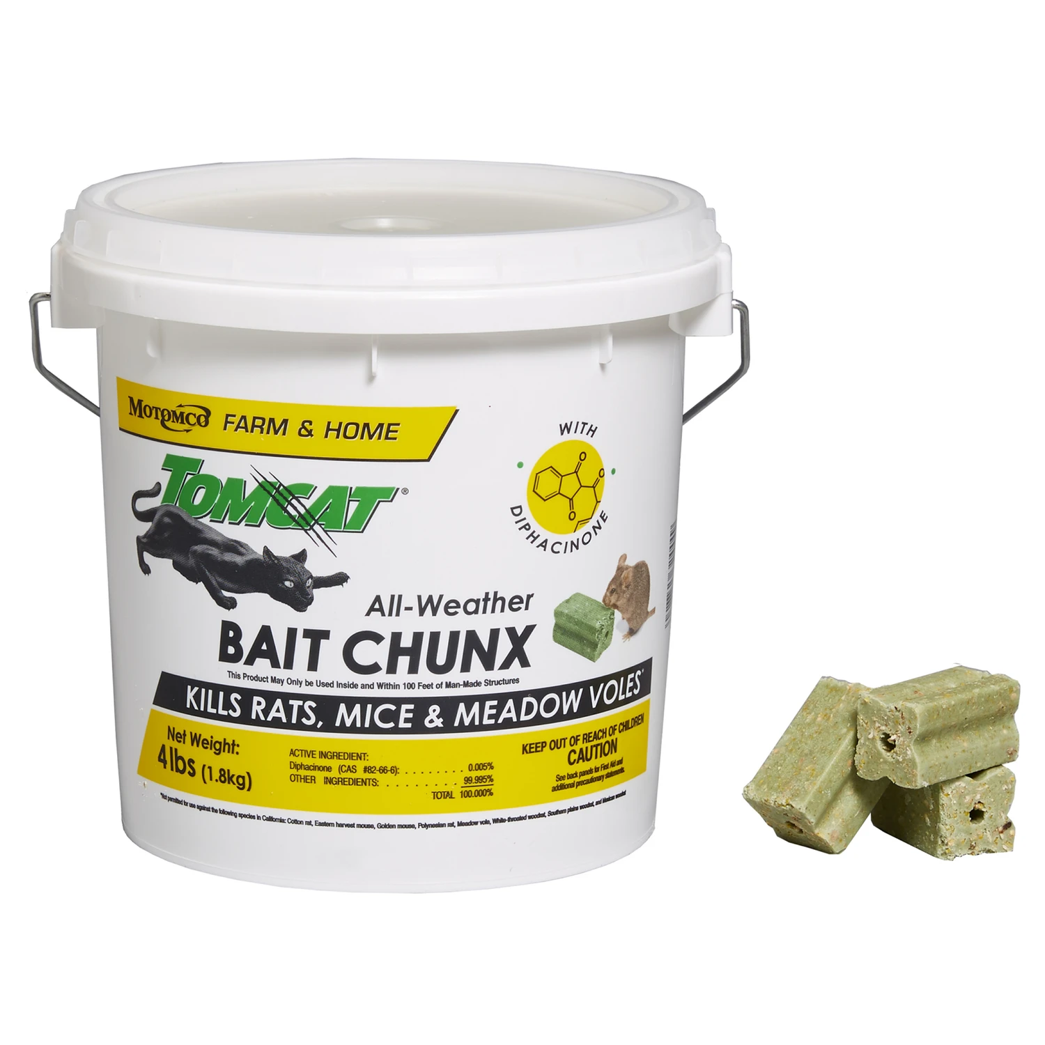 Toxic Bait Blocks For Mice And Rats 4 Lb Pail
