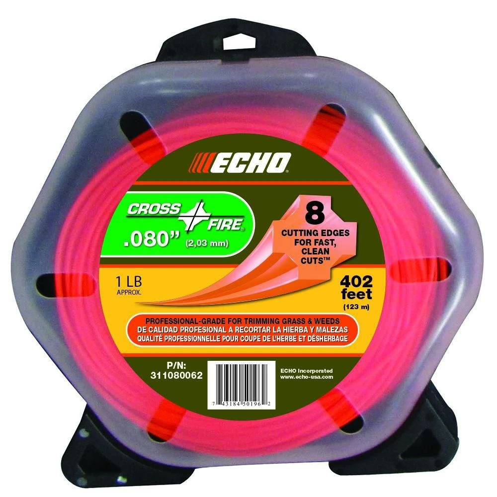 Crossfire 402 Feet 0.080 Inch Nylon Trimmer Line Model 311080062