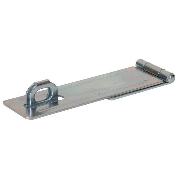 6-inch Fixed Staple Safety Hasps, Zinc Plated - Model 851409