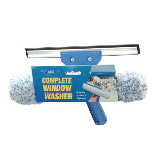 The Complete 10 In. Steel Window Squeegee With 16 In. Handle