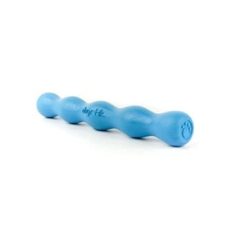 Large Dogstik Rubber Dog Toy - Blue, 10" H X 1.4" W X 1.4" D