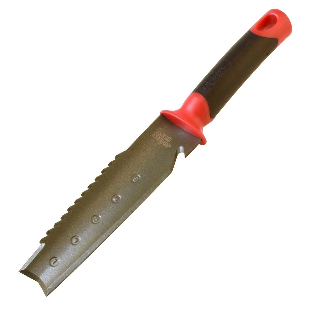 Inverted-v Tip Soil Knife For Precision Root Cutting