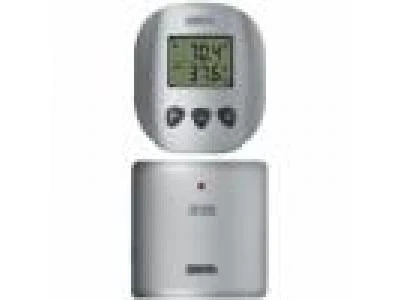 Digital Rf Thermometer With Memory Recall For Indoor And Outdoor Use
