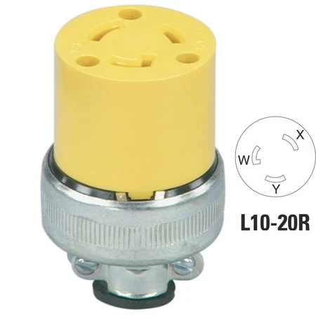 2355 3-pole 3-wire Locking Cord Connector For Secure Electrical Connections