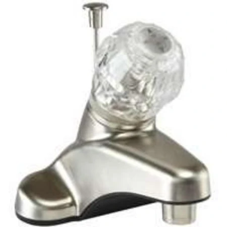 Jy-4100prbn Single Handle Lavatory Faucet, Brushed Nickel Finish