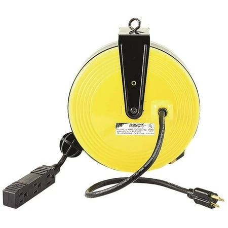 Pz-800 30 Ft. Retractable Metal Cord Reel With 3 Taps