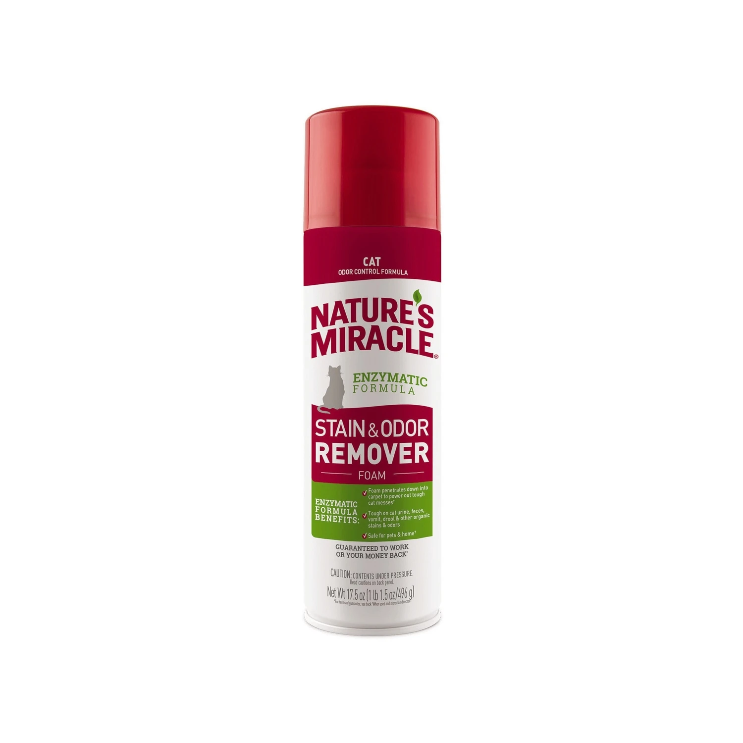 Cat Stain & Odor Remover Foam Aerosol – 17.5 Oz