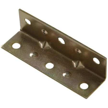 3-1/2 X 3/4" Inside Corner Brace - Zinc And Yellow Dichromate Finish 4pk Hillman