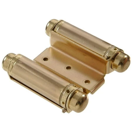 3 Inch Double Acting Spring Hinge - Satin Brass Finish Hillman Door Hinges 852546
