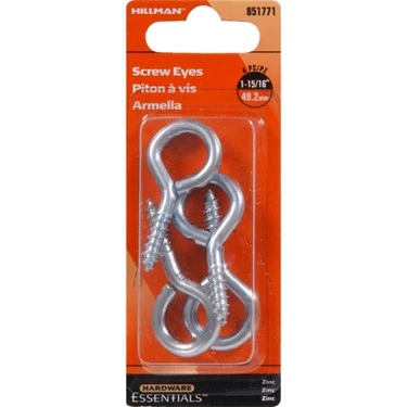 Zinc-plated Large Eye Screw Eye 1-15/16 Inch - Model 851771