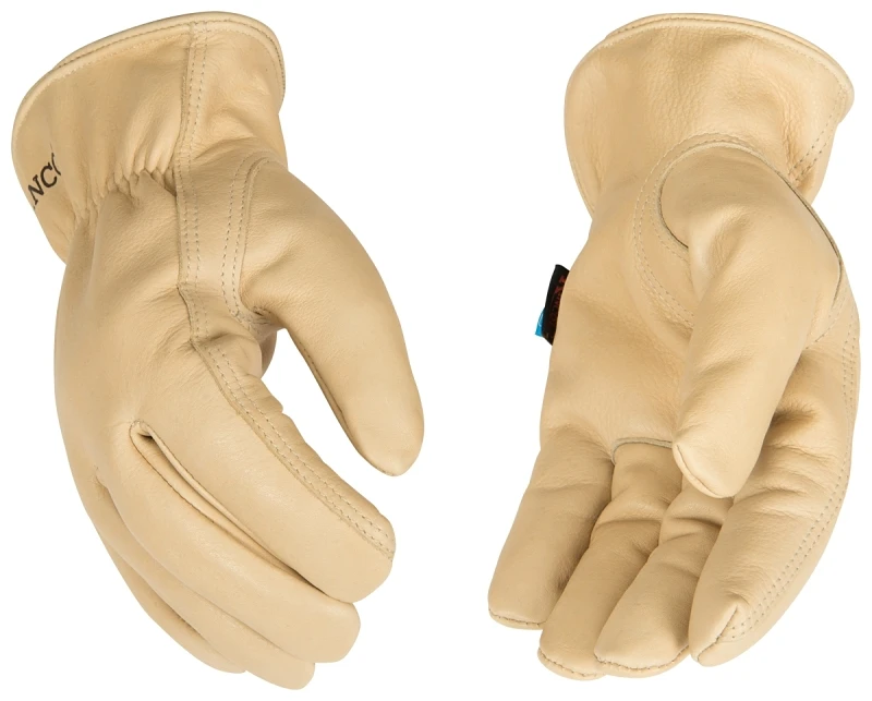Hydroflector Leather Driver Gloves, Water Resistant, Men's L
