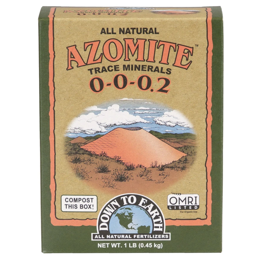 Azomite Powder 1 Lb — Trace Mineral Soil Fortifier (0.2% K2o)