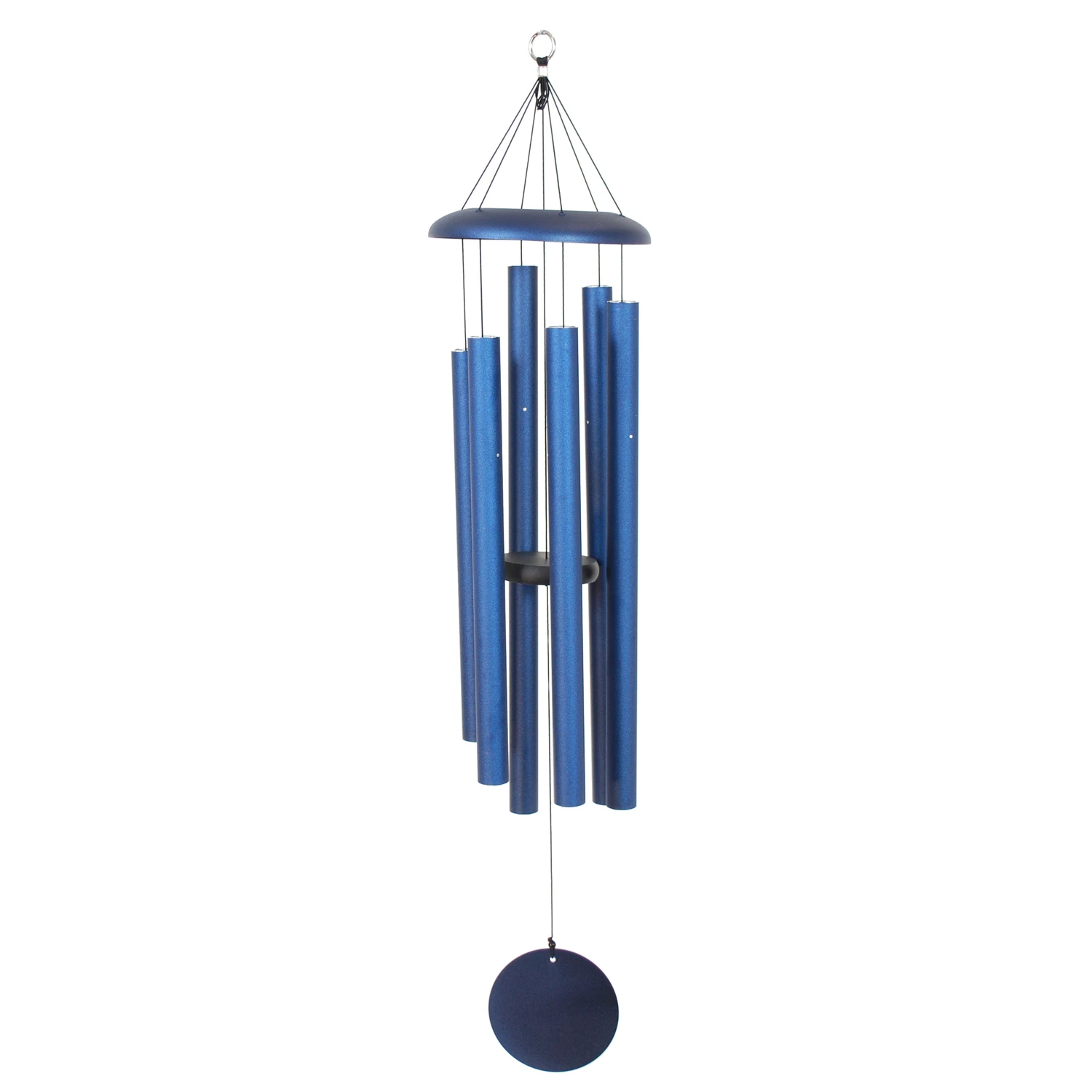 Midnight Blue 44 Inch Aluminum Wind Chime - Exceptional Sound & Design