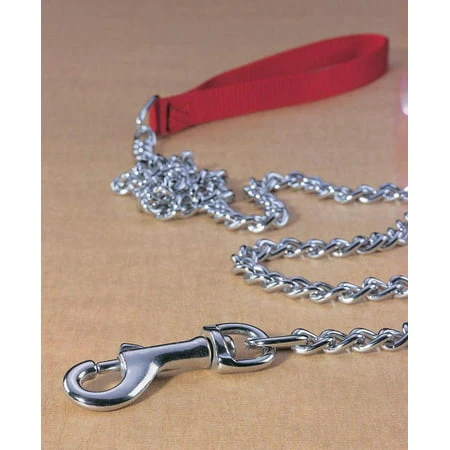 Steel Chain Lead With Nylon Handle, Medium 4 Feet - L2548