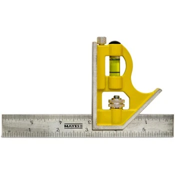Saw 10227 6 Inch Combination Square With Zinc Head