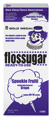 1/2 Gal. Spookie Fruitti Grape Cotton Candy Sugar