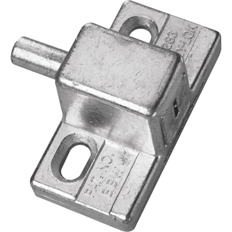 Prime-line Products U 9870 Push-in Keyed Lock Aluminum Finish For Sliding Doors